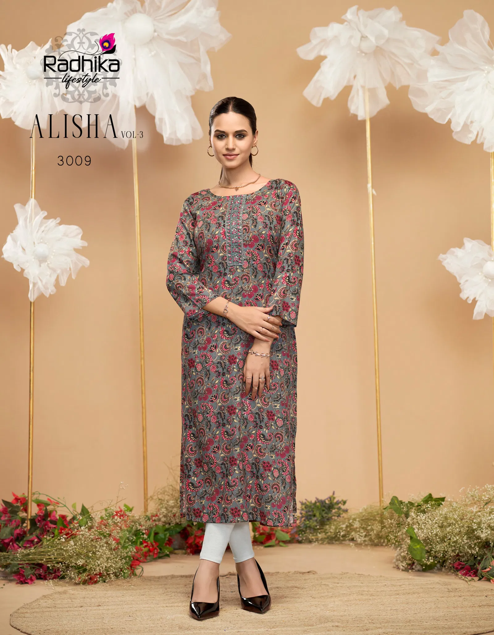 Alisha Vol 3 By Radhika Rayon Printed Kurti Wholesale Shop In Surat